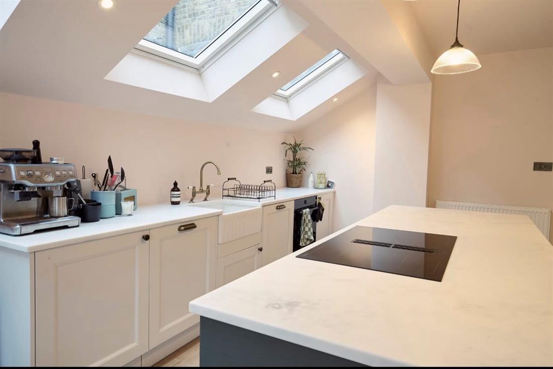 Shaker Kitchen and Marble Island