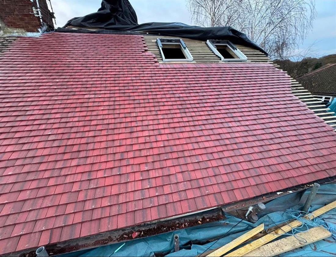 Clay Tile Roof and Velux